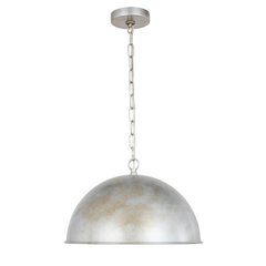 Marion Collection Pendant D15 H19 Lt:1 Vintage Silver Finish