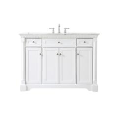 48 inch Single bathroom vanity in  White