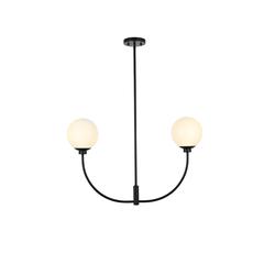 Nyomi 30 inch chandelier in Black
