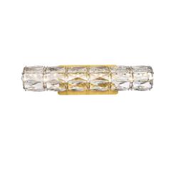 Valetta 18 inch LED linear wall sconce in gold