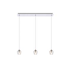 Eren 3 lights Chrome pendant