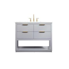42 inch Single bathroom vanity in grey