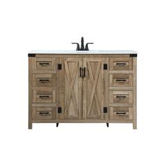 48 inch Single bathroom vanity in natural oak