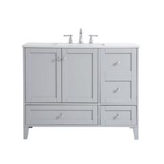 42 inch Single Bathroom Vanity in Grey