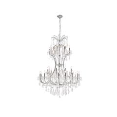 Maria Theresa 36 light Chrome Chandelier Clear Royal Cut Crystal