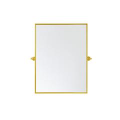 Rectangle Pivot Mirror 24X32 Inch In Gold