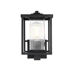 Dover 7 inch Outdoor Pendant in Black