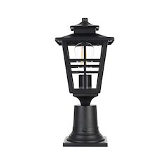 Macon 7 inch Outdoor Pendant in Black