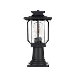 Salem 7 inch Outdoor Pendant in Black