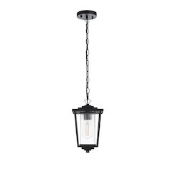 York 7 inch Outdoor Pendant in Black