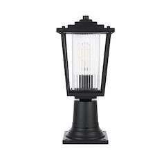 York 7 inch Outdoor Pendant in Black