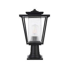 York 7 inch Outdoor Pendant in Black