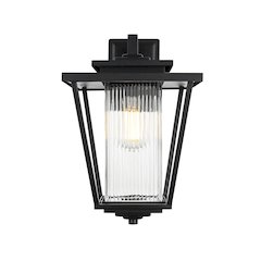 York 7 inch Outdoor Pendant in Black