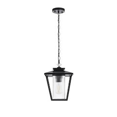 Gaul 7 inch Outdoor Pendant in Black