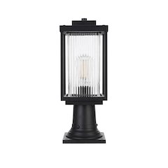 Ludlow 7 inch Outdoor Pendant in Black