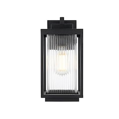 Ludlow 7 inch Outdoor Pendant in Black
