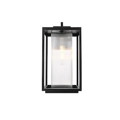 Ludlow 10 Inch Outdoor Wall Sconce In Black