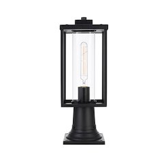 Memphis 7 inch Outdoor Pendant in Black
