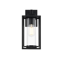 Memphis 7 inch Outdoor Pendant in Black