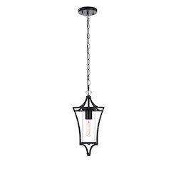 Belgrade 7 inch Outdoor Pendant in Black