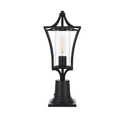 Belgrade 7 inch Outdoor Pendant in Black