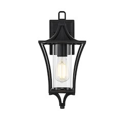 Belgrade 7 inch Outdoor Pendant in Black
