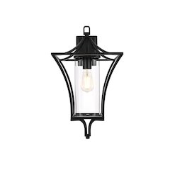 Belgrade 12 Inch Outdoor Wall Sconce In Black
