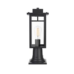 Mercer 7 inch Outdoor Pendant in Black