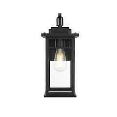 Mercer 7 inch Outdoor Pendant in Black