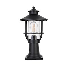 Janney 7 inch Outdoor Pendant in Black