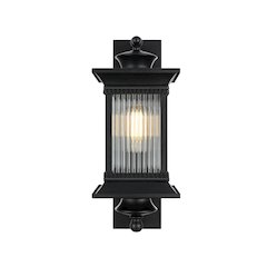 Collins 7 inch Outdoor Pendant in Black