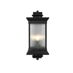 Collins 9.5 Inch Outdoor Wall Sconce In Black