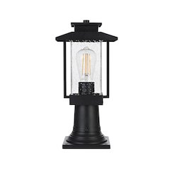 Tioga 7 inch Outdoor Pendant in Black