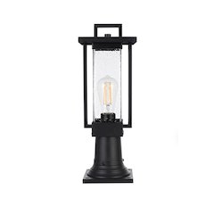 Tilton 7 inch Outdoor Pendant in Black