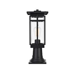 Livingston 7 inch Outdoor Pendant in Black