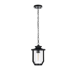Sepviva 7 inch Outdoor Pendant in Black