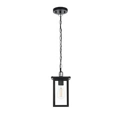 Venango 7 inch Outdoor Pendant in Black