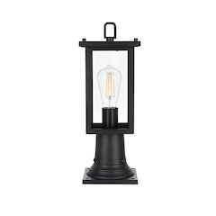 Venango 7 inch Outdoor Pendant in Black