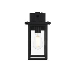 Venango 7 inch Outdoor Pendant in Black