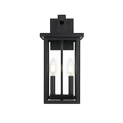 Venango 7 inch Outdoor Pendant in Black