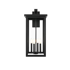 Venango 12 Inch Outdoor Wall Sconce In Black