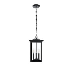 Carlisle 7 inch Outdoor Pendant in Black