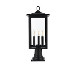 Carlisle 7 inch Outdoor Pendant in Black