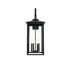 Carisle 12 Inch Outdoor Wall Sconce In Black