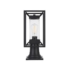 Willington 7 inch Outdoor Pendant in Black