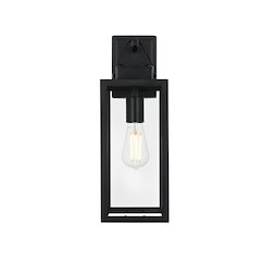 Hilton 7 inch Outdoor Pendant in Black