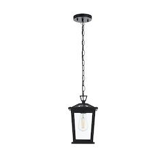 Cayman 7 inch Outdoor Pendant in Black
