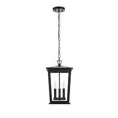Cayman 7 inch Outdoor Pendant in Black