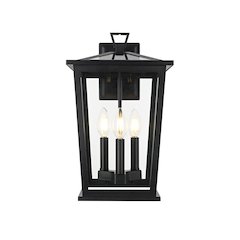 Cayman 7 inch Outdoor Pendant in Black