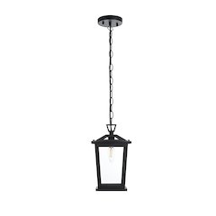 Berks 7 inch Outdoor Pendant in Black
